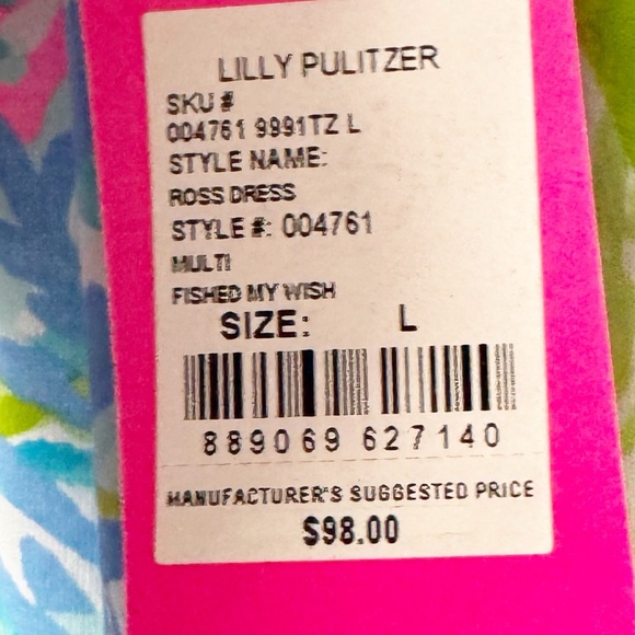 Lilly Pulitzer Women's Ross Shift Dress in Multi Fished My Wish - Picture 7 of 12